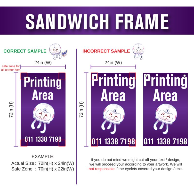 Acrylic Sheet - Acrylic Sandwich Frame (with Boltnut)