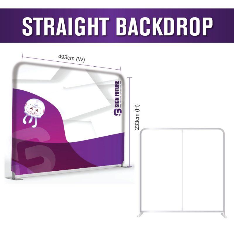 Fabric Display - Straight Backdrop 8 x 20