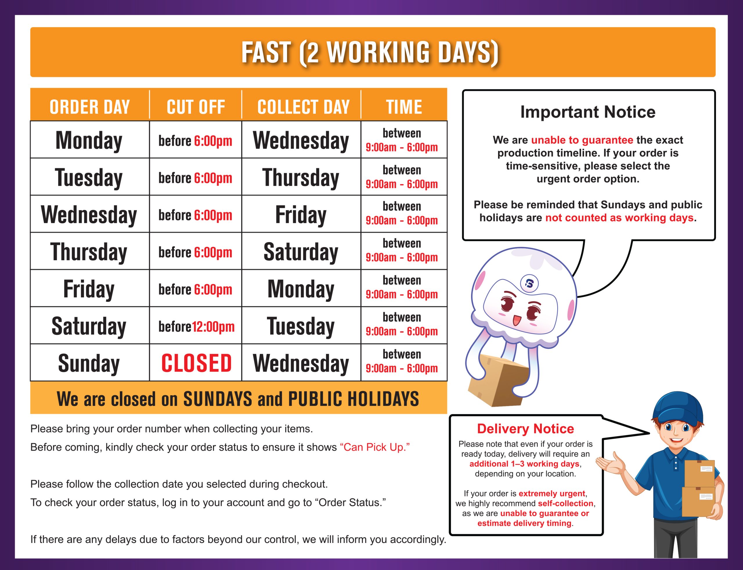 3 Working Days
