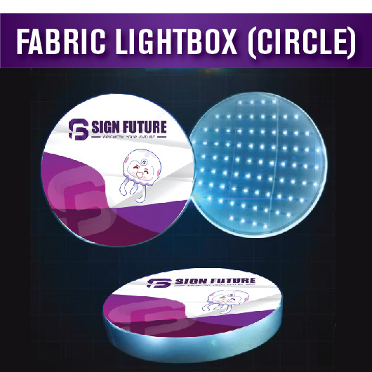 Led Sign - Fabric Lightbox Sign (Circle)